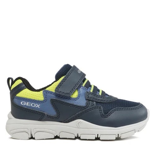 Geox sneakers blu lime - blu,