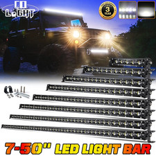Barra luminosa slim led lightbar 14-38'' 44 50 pollici faro lavoro fuoristrada 12V