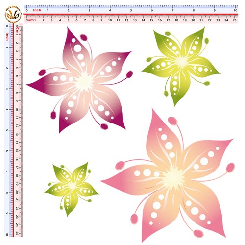 Flowers sticker print - flowers,