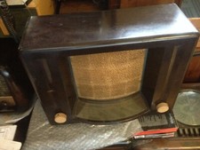 PHILIPS Radio d'epoca orizzontale , LEGIONARIO mobile in bachelite, funzionante 