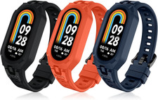 3 Pack Cinturini per Orologi in TPU Compatibili Con Xiaomi Mi Smart Band 9/Mi Ba