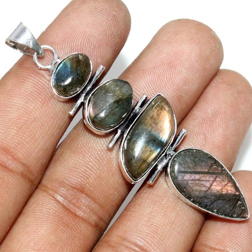 Ciondolo grande labradorite