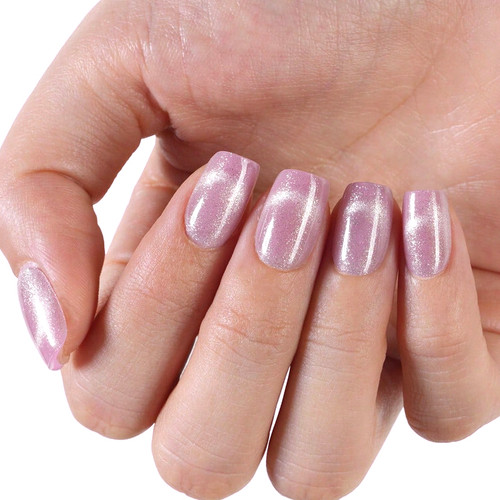 Short cat eye pink halo - short, full