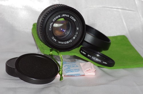 Objectif 50mm carl zeiss - f1,8,