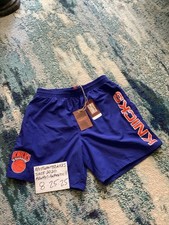 Pantaloncini Mitchell & Ness NBA New York Knicks Team Heritage nuovi con etichette da uomo taglia M