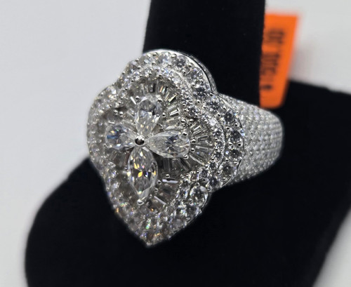Nuovo anello moissanite - nuovo, 4ctw