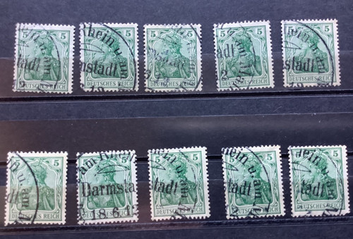 Francobolli germania rhein - 10,