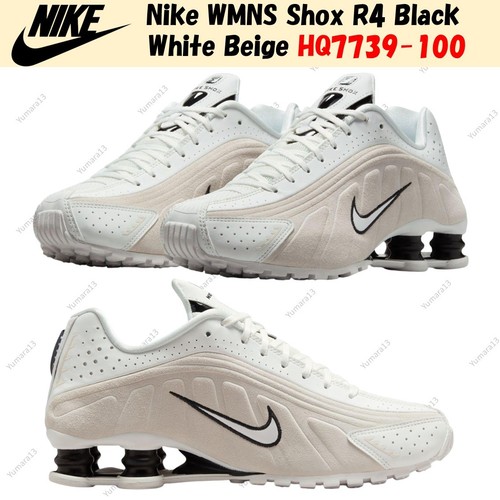Nike wmns shox black white - wmns, r4