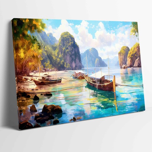 Poster arte palawan islands - palawan,