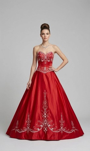 Abito sposa rosso bianco - sposa,