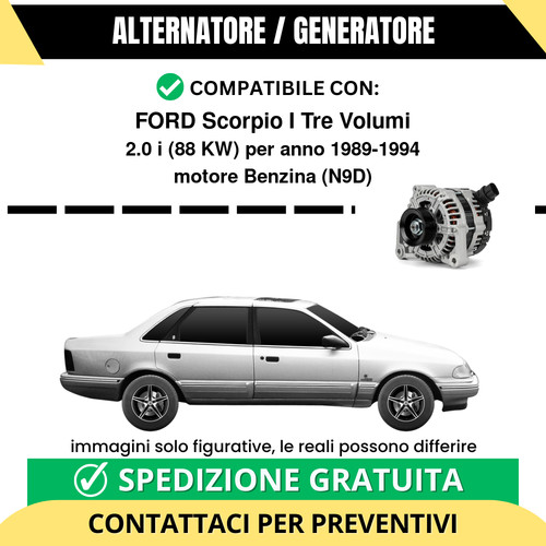 Alternatore ford scorpio - alternatore,