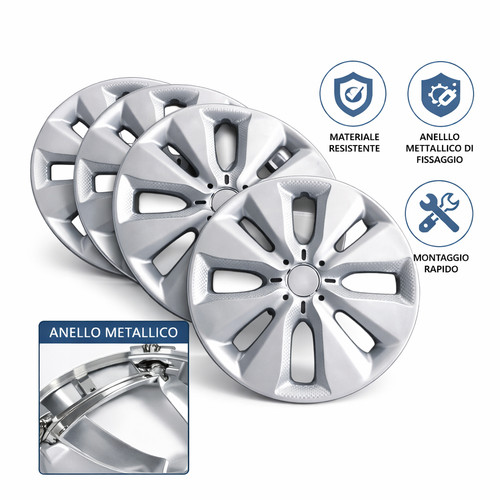 Set copricerchi per - 15",