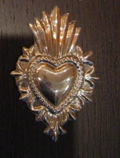 EX VOTO CUORE IN METALLO