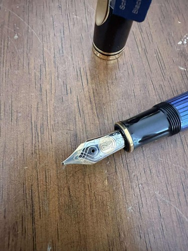 Pelikan fountain pen m800 blue - pen,