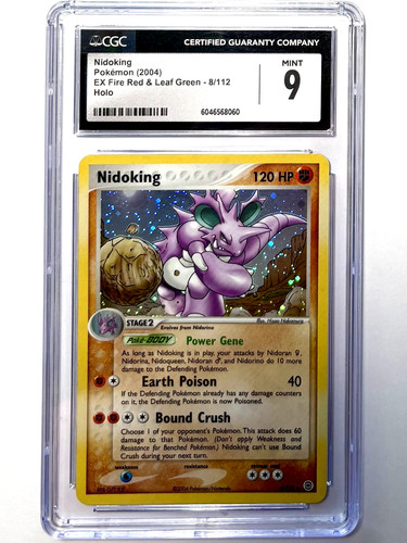 Cgc nidoking holo fire - ex,