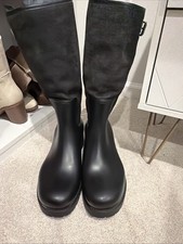 Stivali Louis Vuitton scamosciati neri