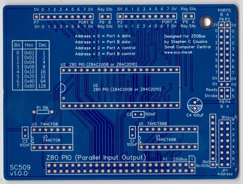 Scheda sc509 z80 - sc509, pio