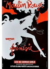 1980/90 ca * Poster Originale "Bal du Moulin Rouge - RENÉ GRUAU, Frenesie" (A)