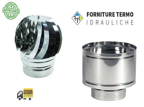 Cappello comignolo eolico inox - comignolo,