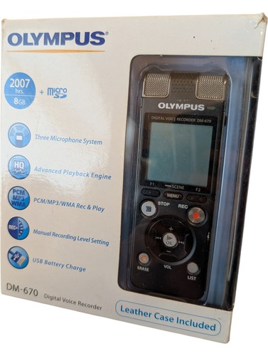 Olympus 670 registratore - olympus, dm-670