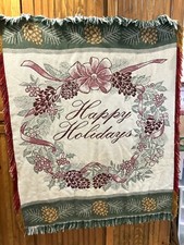 Vintage Christmas Throw