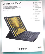 Custodia tastiera Logitech Universal Folio 9-10' pollici tablet Bluetooth Apple Samsung
