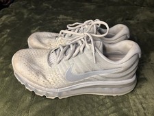 Nike Air Max 2017 Pure Platinum Uomo 10 Scarpe Sneakers 849560-009 Grigio Argento
