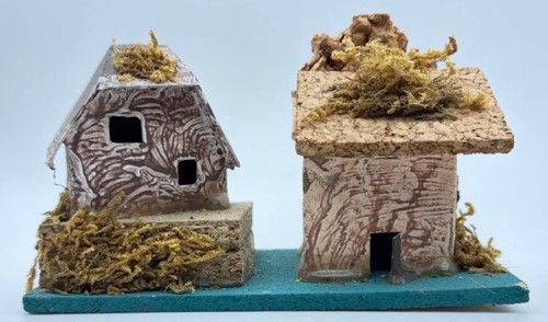 Casetta presepe artigianale - casetta,
