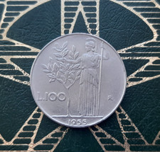 ($)    100 Lire 1955 (Minerva