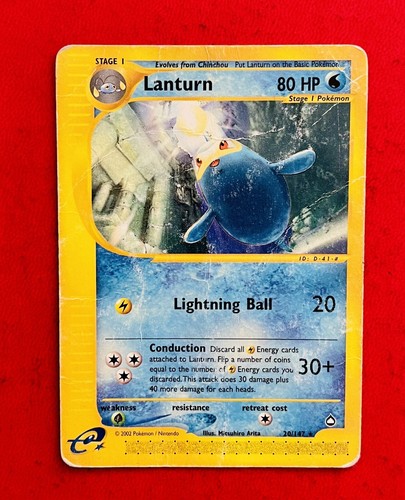 Lotto carte pokemon lanturn - pokemon,