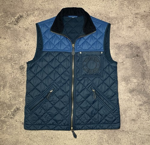 Gilet uomo burberry london blu - gilet,