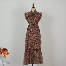 Abito Lungo Animalier Con
