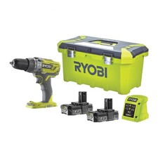 Ryobi R18PD3-0 Trapano Avvitatore Percussione Batteria 18V 50Nm Kit 2x2.0 Ah