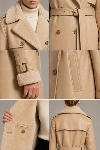 Cappotto donna vera pelle
