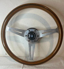 Volante Nardi originale legno 3 razze Ø36,5cm per auto d'epoca Sterzo