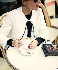 ZARA TWEED BLAZER GIACCA