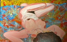 Quadro Dipinto Olio su Cartone Telato senza cornice 60x40