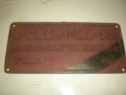 Targa bronzo ocren - in,