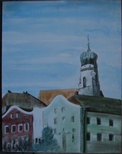 Città Chiesa Torre Case Front