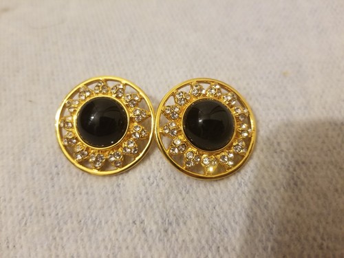 Orecchini fendi tono oro nero - oro,