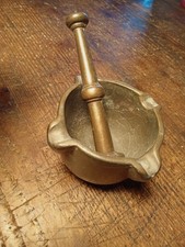 Mortaio E Pestello Antico In Bronzo Da Farmacia