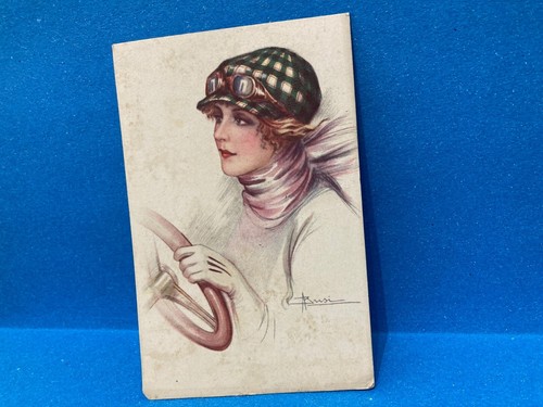 Ww1 cartolina art - ww1, donna