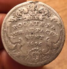 Moneta Testone 1696, Stato Pontificio Innocenzo XII, Rara, Rif. 4942