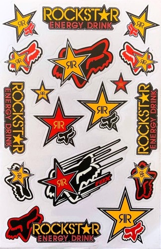 Adesivi kit foglio - , rockstar