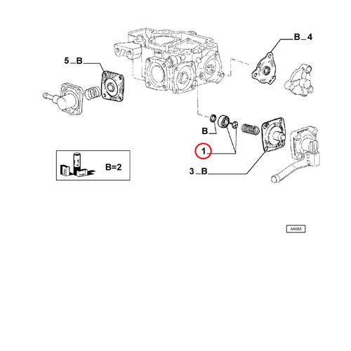 Valvola carburatore fiat - carburatore, tipo