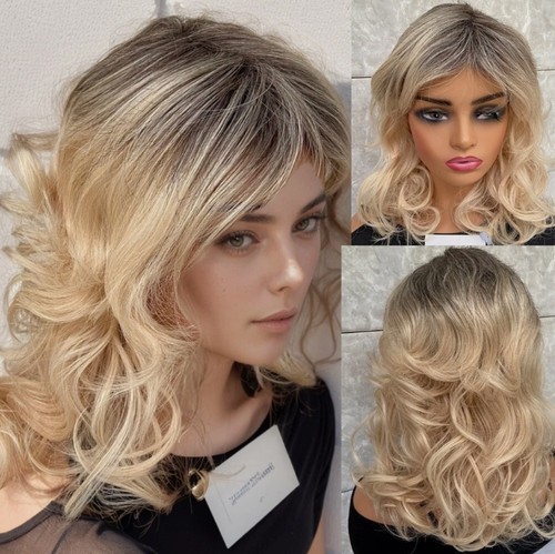 Parrucche moda ondulate radici