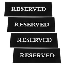  4 Pcs Cartelli Riservati Per