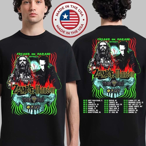 Maglietta rob zombie 2026 tour - zombie,