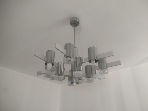 Lampadario vintage anni - 70, di