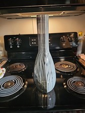 MCM Dino Martens Mezza Filigrana per Aureliano Toso Vaso Vetro di Murano Italia 16"